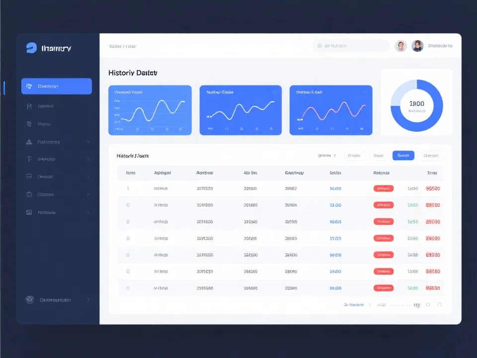 幸运飞艇历史开奖记录查询界面示意图